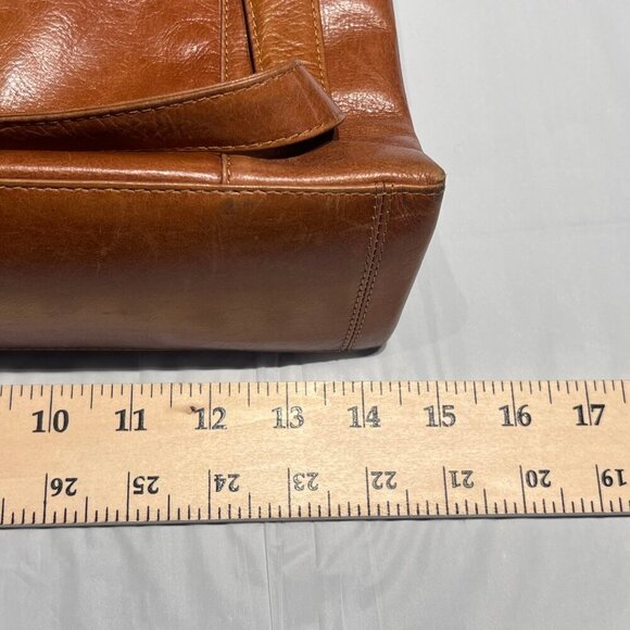 Derek Alexander designer shoulder leather purse W x H x D = 14" x 10" x 3.5" - Picture 7 of 14